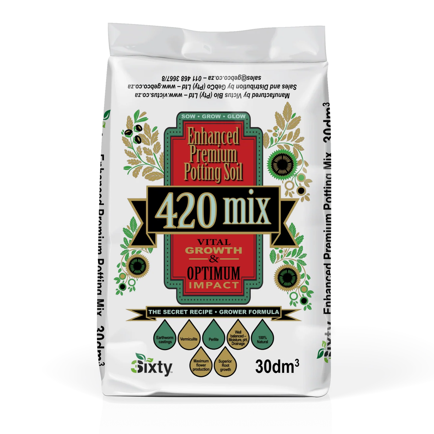 420 enhanced organic potting mix (30dm³)