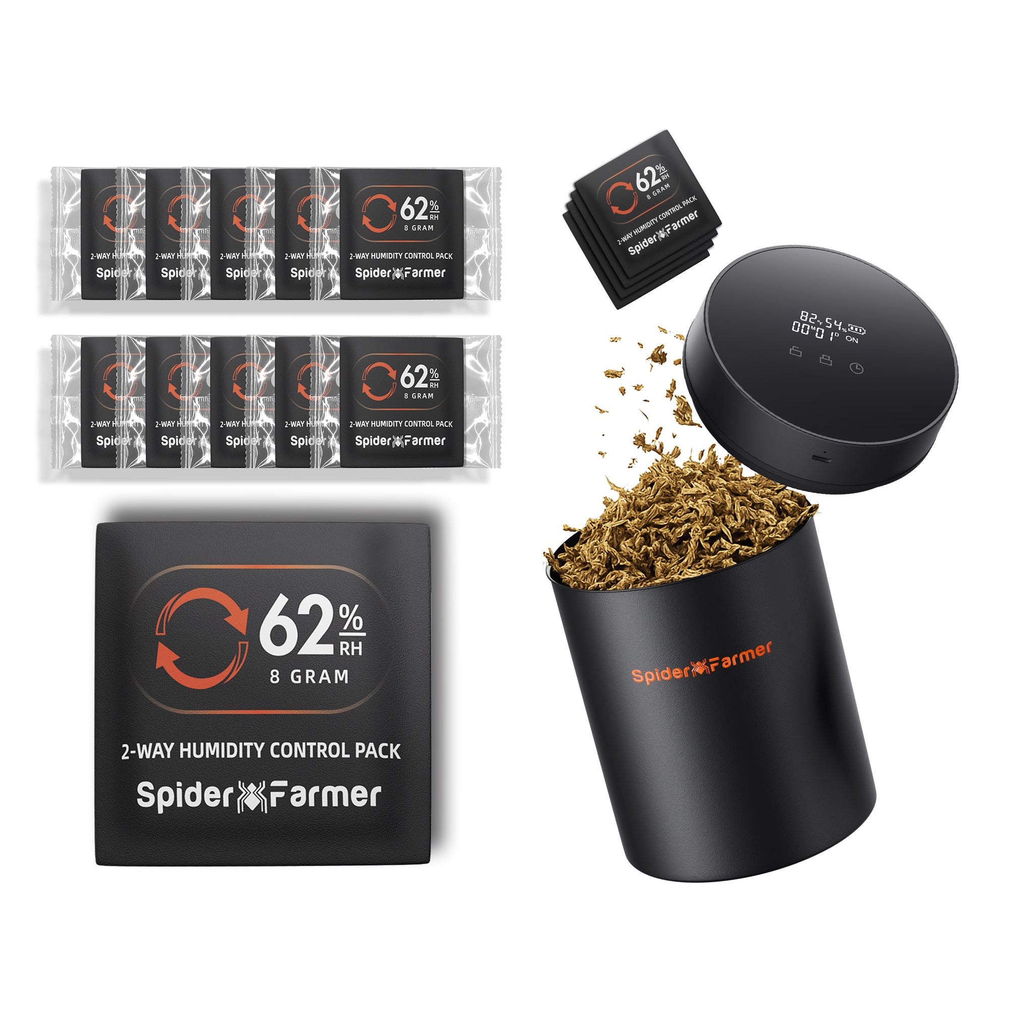 Spider Farmer 2L Auto-Cure Vacuum Smart Jar Kit